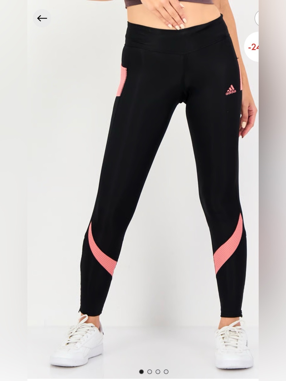 adidas‎ Women Sportswear Fit Running Leggings, Black size XS